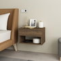 Hanah Home Mesita de noche Rıbes - Walnut
